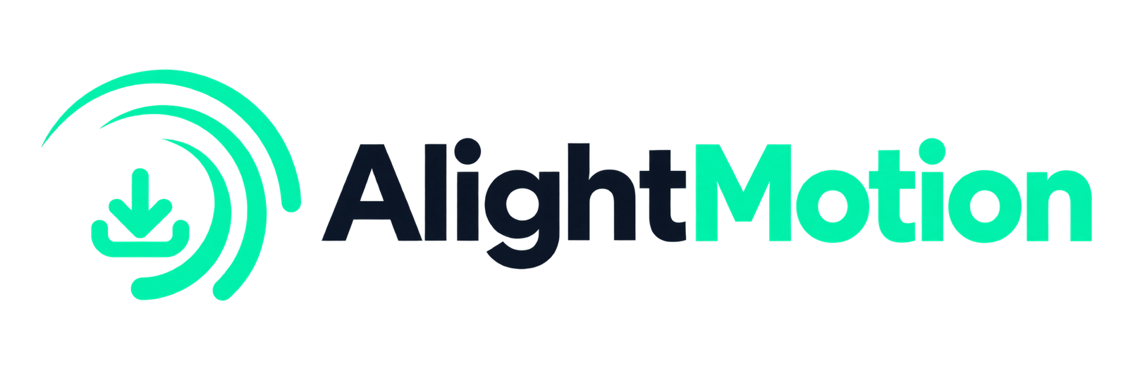 Get Alight Motion logo with download icon